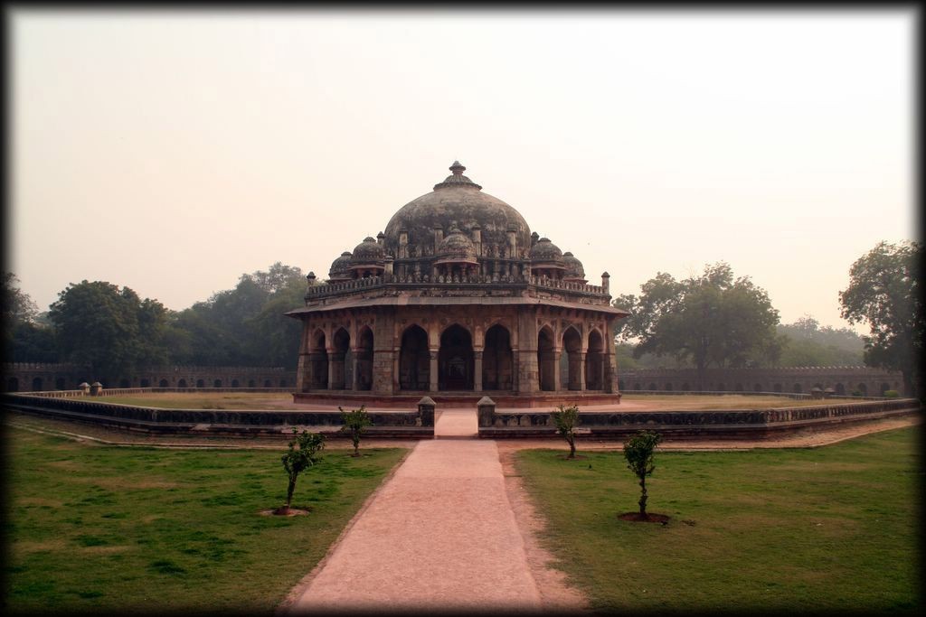 Humayun's Tomb is a great example of Mughal Architecture.  This is the tomb complex of Ali Isa Khan